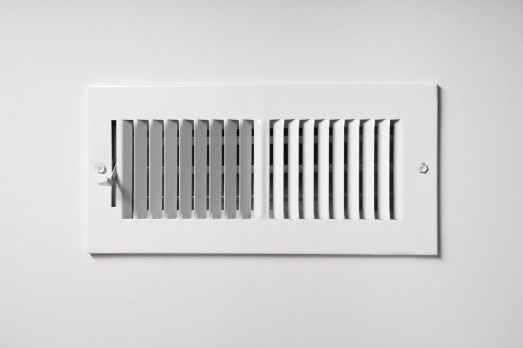 Closeup of HVAC air vent